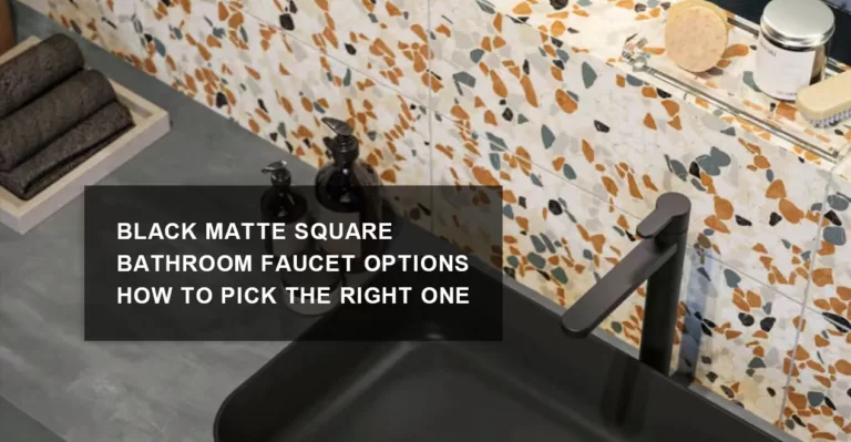 black matte square bathroom faucet-black faucet
