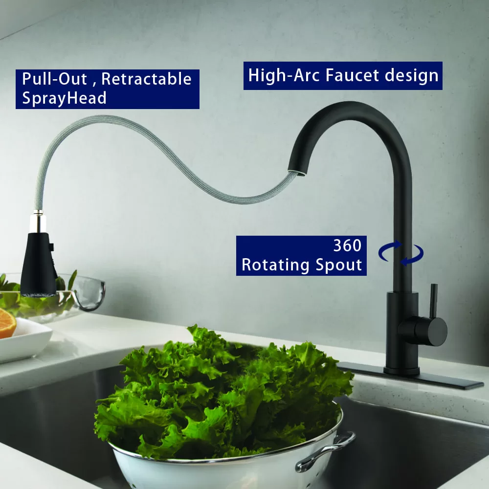 P-8031-B kitchen high arc faucet design 360 rotating Best Buy