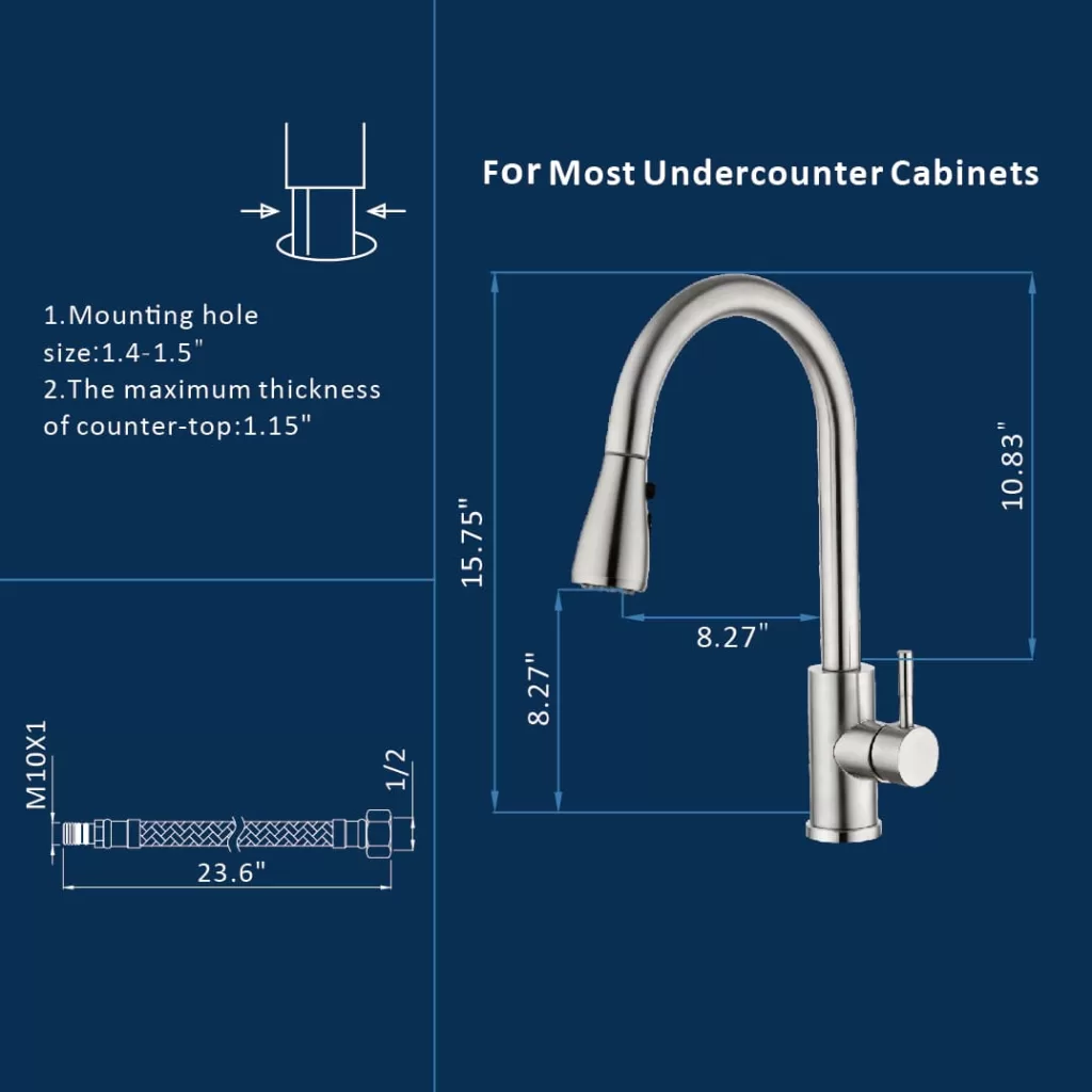 P-8031 kitchen faucet size give your more discount