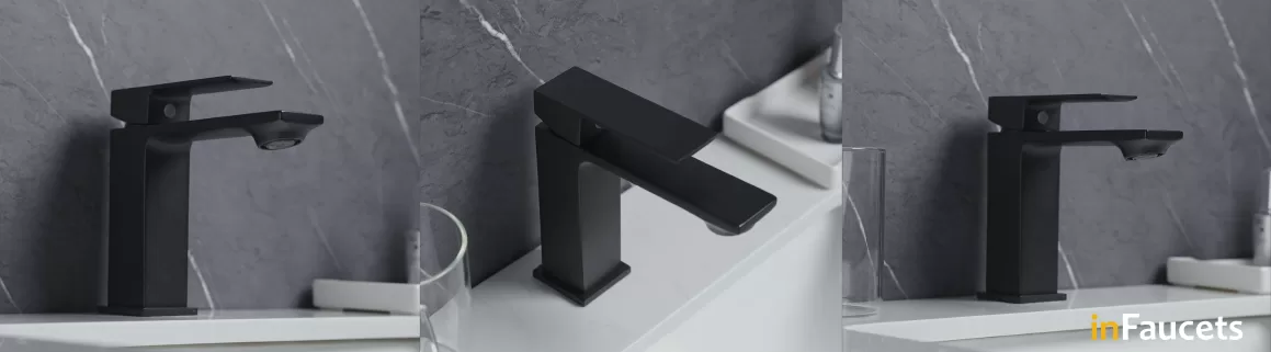 Bathroom Faucets Manufacturers-matte black basin faucet