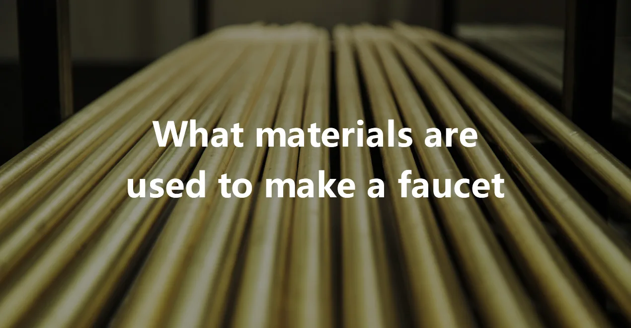 What materials are used to make a faucet jpg