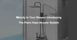 piano keys shower