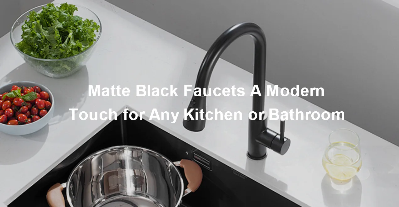 Matte Black Faucets A Modern Touch for Any Kitchen or Bathroom