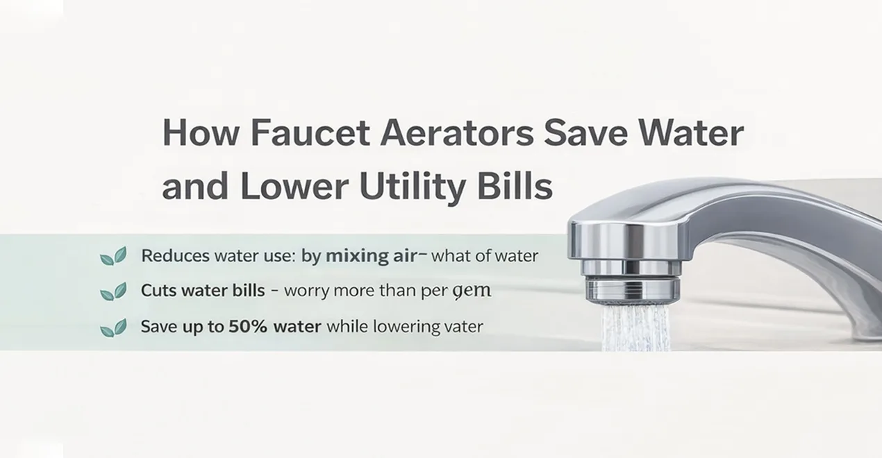 how faucet aerators save water and lower utility bills