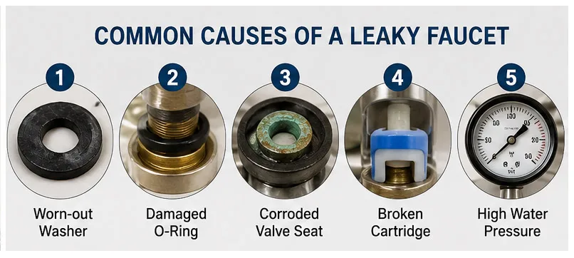 Common Causes of a Leaky Faucet