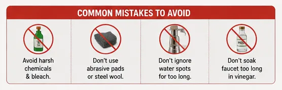 Common Faucet Cleaning Mistakes to Avoid