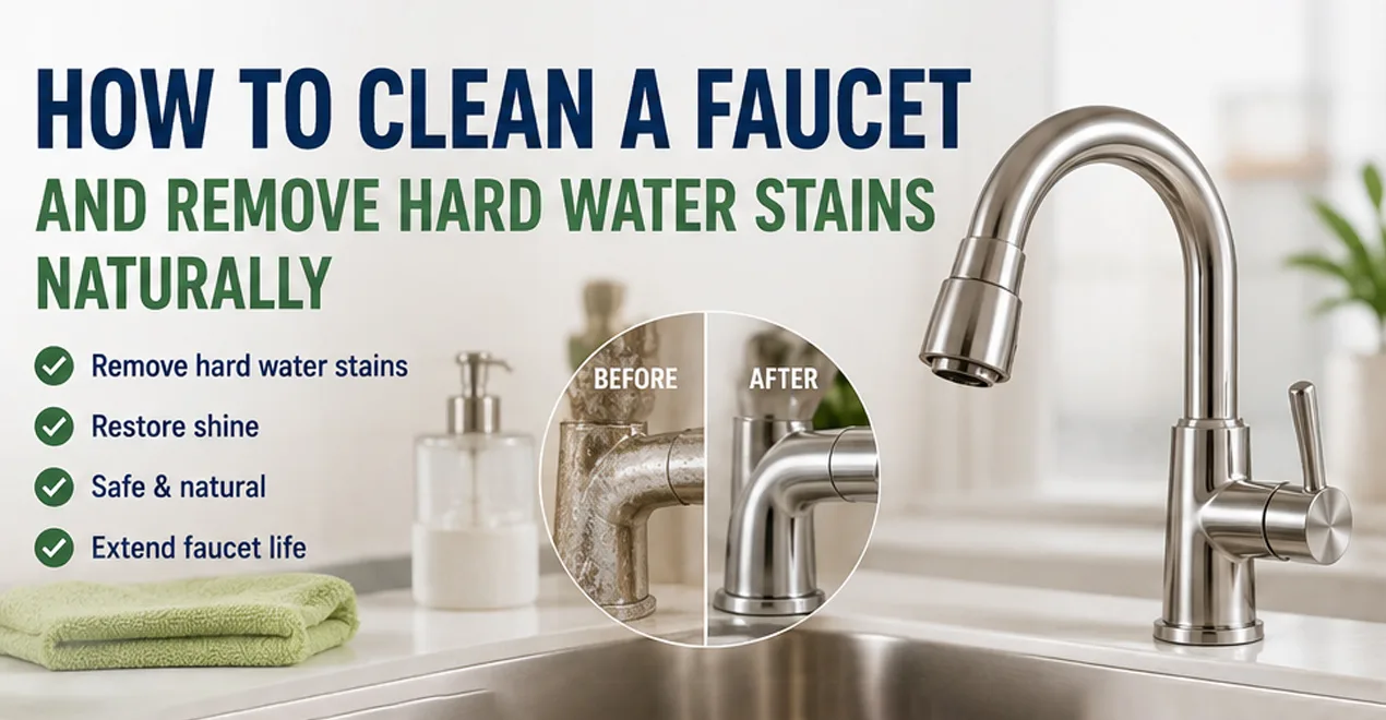 How to Clean a Faucet and Remove Hard Water Stains Naturally 2026 Guide